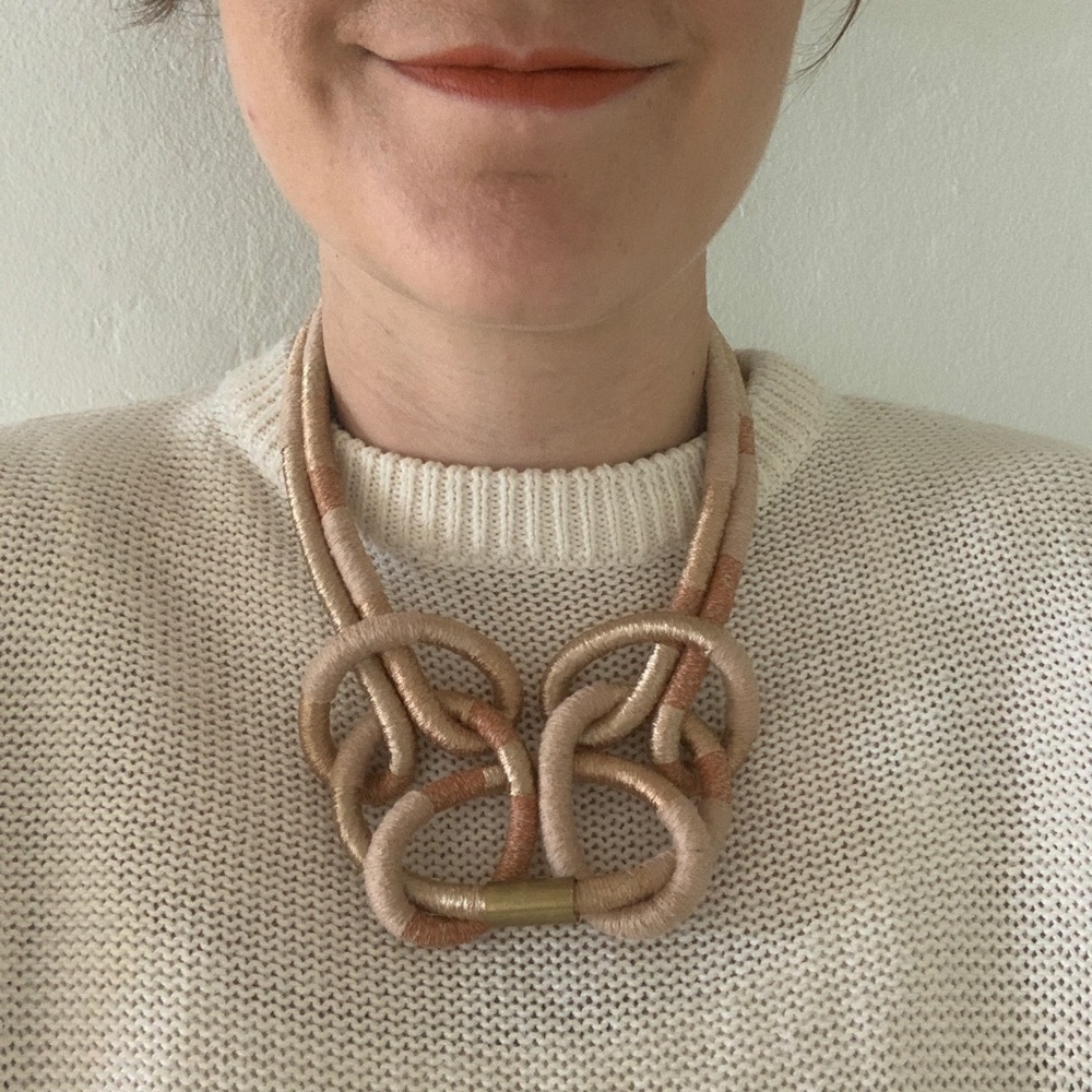 Sasha Handmade Colorblock necklace